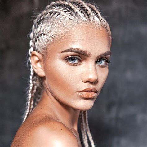 blonde hair cornrows